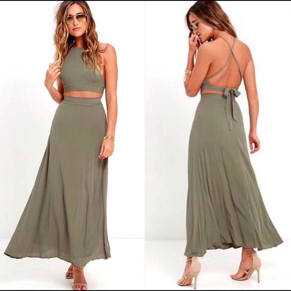 Skirt and top.  Tried on but never worn.  Medium.